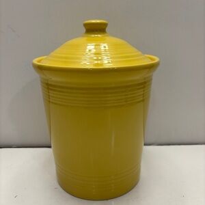 FIESTAWARE FIESTA MEDIUM CANISTER CROCK Sunflower Yellow 9"